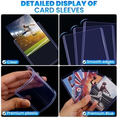 1000 Card Sleeves Top Loaders for Cards,3″X4″ Baseball Card Protectors Toploader