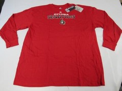 New Ottawa Senators Mens Sizes 3XL-4XL-5XL-6XL Red Majestic Long Sleeve Shirt