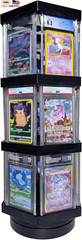 Graded Trading Card Display Case USB Rotating 18 PSA Slabs TCG Sport Show Stand