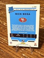 2019 Donruss #318 Nick Bosa Press Proof Blue