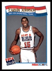 1991-92 NBA Hoops USA Basketball #578 Magic Johnson Los Angeles Lakers