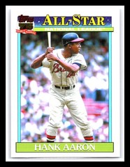 2026 Topps #91AS-38 Hank Aaron 1991 Topps 75 Years All-Stars (Series Two)
