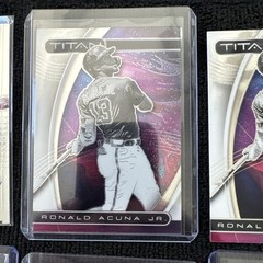 Ronald Acuña Jr. Panini Lot Pink Pulsar Building Blocks Prizm 10 Cards Total