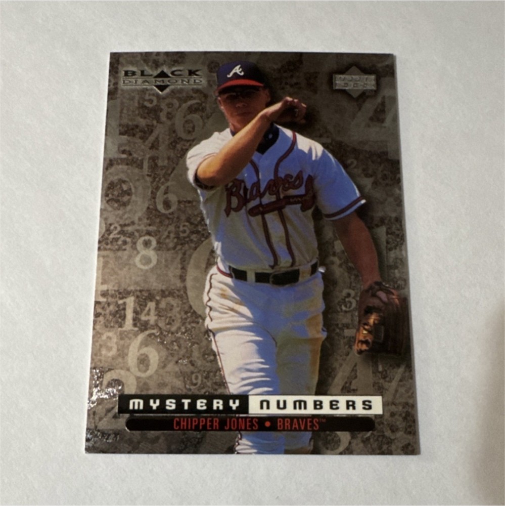 Upper Deck Black Diamond Mystery Numbers Chipper Jones M6 Braves Serial #246/600