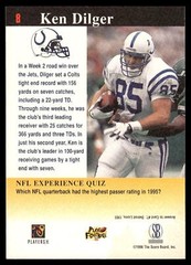 1997 Score Board NFL Experience #8 Ken Dilger NRMT or Better