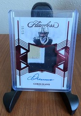 2025 Panini Flawless – Star Swatch Signatures Chris Olave #SSS-COE Ruby /15 Auto