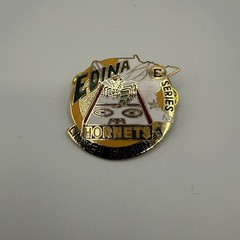 Vtg 80s Edina Hornets Hockey Limited Edition #7 S2 Pin Minnesota HS Minors RARE