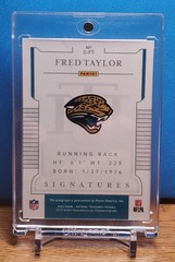 2020 National Treasures Fred Taylor Gold Auto #/25 Jaguars