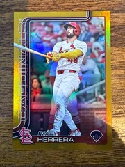 2025 Topps Update Ivan Herrera Gold Foil Parallel #40/50 Cardinals