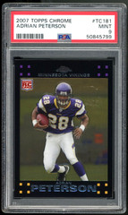 2007 TOPPS CHROME #TC181 ADRIAN PETERSON PSA 9