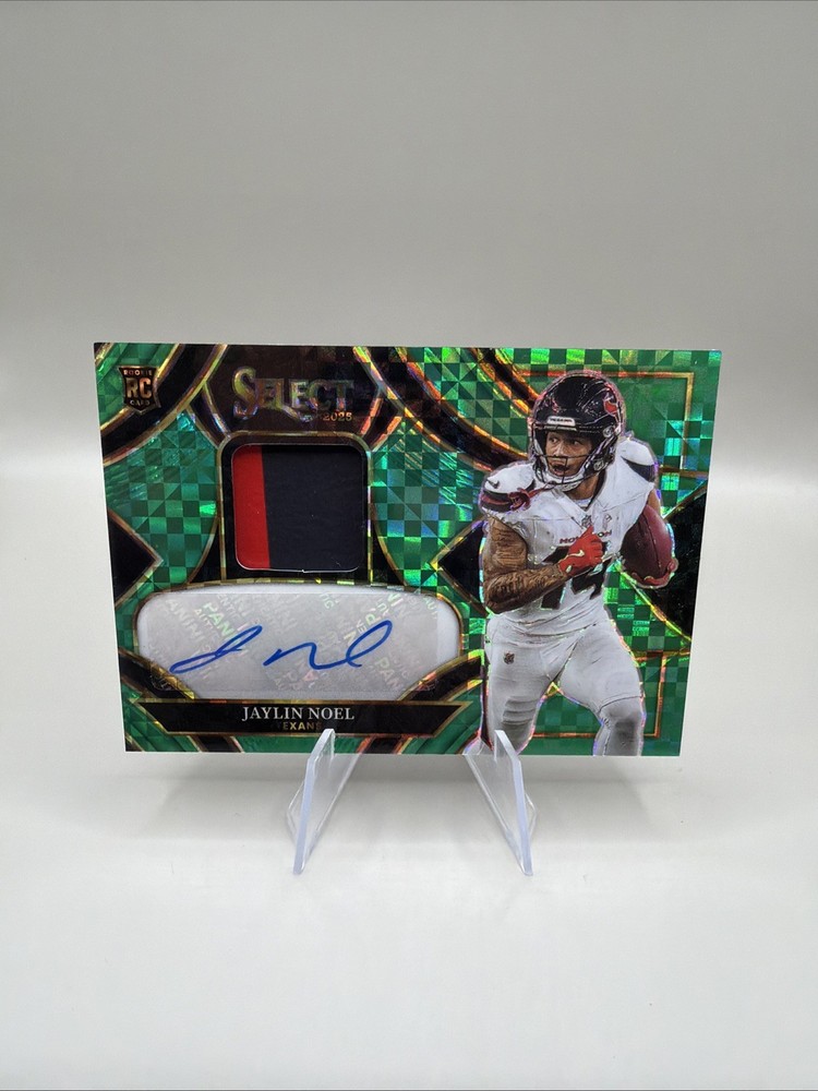 🔥2025 Panini Select Prizm Jaylin Noel #RSMP-JNL Green Checkerboard 5/5 RC 🔥
