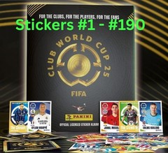 2025 Panini FIFA Club World Cup Stickers #1 – #190 Complete Your Set YOU PICK