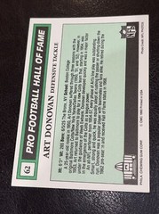Art Donovan Autographed Signed 1990 Swell Pro Football Hall Of Fame Card #62