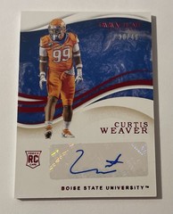 2020 Panini Immaculate Rookie Autograph #57 Curtis Weaver Rc Auto /49