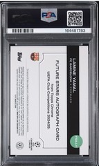 2024 Topps Chrome Future Stars Auto Lamine Yamal Gold Lava Refractor /50 PSA 9