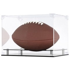 UV Protection Rectangular All Clear Acrylic Football Display Case Stand