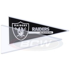 10 Rigid Pennant Holders 12×30 High Quality Clear Flag Display By BCW Topload