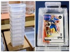 Card Storage Box Vaults (10-Pack) (Each Holds 50 Sleeved Cards) Stackable