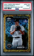 2024 TOPPS PRO DEBUT -GOLD MINI DIAMOND REFRACTOR Hunter Barco [#19/50] Pop 1