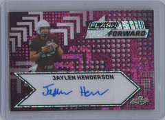 2024 LEAF FLASH FORWARD JAYLEN HENDERSON XRC ROOKIE PURPLE 5/7
