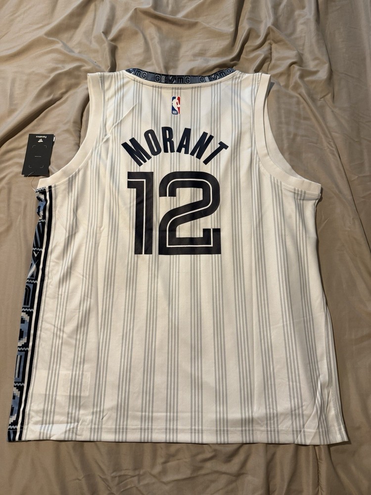 Fanatics Memphis Grizzlies Ja Morant #12 White NBA Jersey Men’s L New