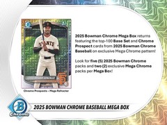 2025 BOWMAN CHROME BASEBALL MEGA BOX