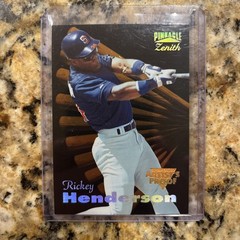 1996 MLB Pinnacle Zenith SSP Artist’s Proof HOF GOAT Rickey Henderson, NM-MT