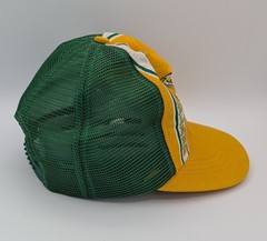 Vintage Oakland A’s Mesh Trucker Hat Dorfman Pacific Small/Medium MLB Snapback