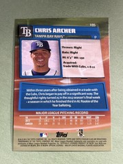 Chris Archer 2014 Stadium Club Tampa Bay Rays #195 MM879