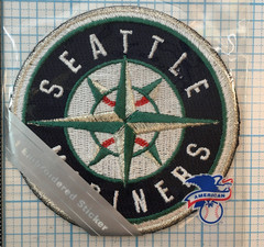 SEATTLE MARINERS MLB BASEBALL OFFICIAL 3.5″ STICKER TEAM PATCH MINT IN PACKAGE