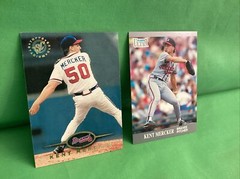 KENT MERCKER, Two different baseball cards, 1991 Fleer Ultra & 1995 Stadium Club