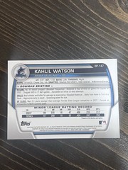 Kahlil Watson 2022 Bowman Chrome Sapphire Edition 1st Bowman Prospects #BCP-3