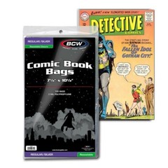 1000 Resealable BCW Regular/ Silver Comic Book Bags Protection Sleeves Long Term