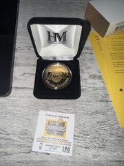 Lakers 2020 NBA Champs Gold Coin Highland Mint Limited 5000 NEW Sealed