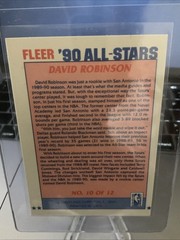 1990-91 Fleer – All-Stars David Robinson #10 Combo Ship Available