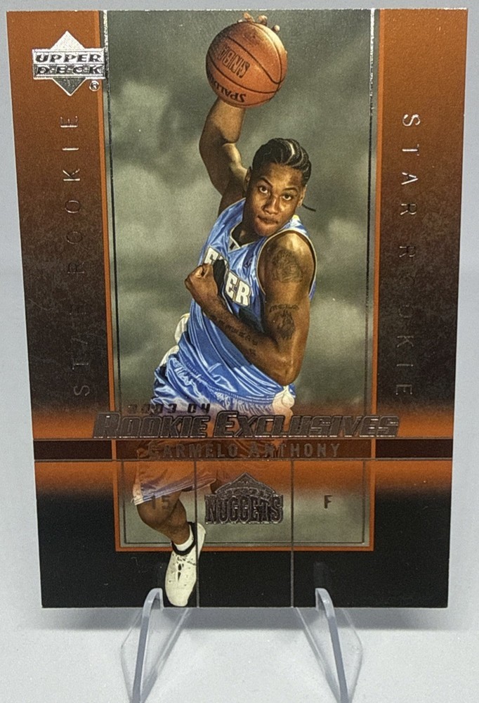 2003-04 Upper Deck Rookie Exclusives – Star Rookie Carmelo Anthony #3 (RC)