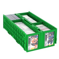 BCW Collectible Card Bin For 1600 Trading Gaming Sport Cards Fit Toploader Green