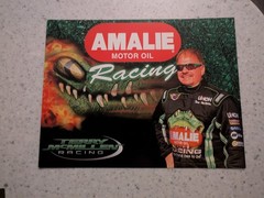 3 8-1/2 X 11 Auto Race Cards Tim Wilkeson Alexis DeJoria Terry McMillen