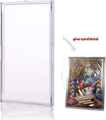 Cards Sleeves Top Loaders 10 Hard Acrylic Card Protector Clear Card Brick + 2