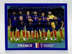 2022 Panini FIFA World Cup Qatar Sticker Blue #FRA1 France Team Card