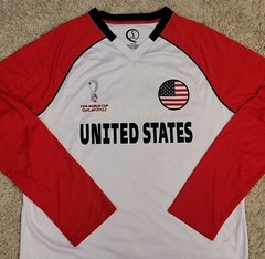 Team USA Soccer FIFA World Cup Qatar 2022 Long Sleeve Classic Jersey Size XL