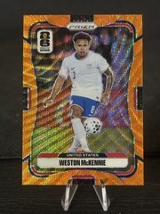 2026 Panini Prizm World Cup Weston McKennie Orange Wave /125 J152