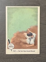 1959 FLEER TED WILLAIMS BASEBALL #1-80 EXNM/NM COMPLETE YOUR SET FREE SHIPPING