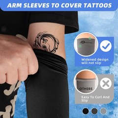 Bhytaki 6 Pairs Uv Sun Protection Arm Sleeves Upf 50 Sports Cooling Arm