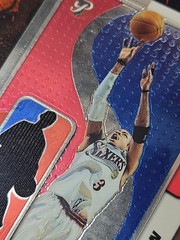 🔥2001 Topps Pristine Allen Iverson SP GW Oversized All Star Shooting Shirt 🔥✨