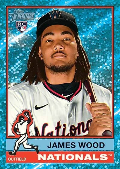 2025 Topps Heritage Chrome Light Blue Sparkle – Complete Your Set! U Pick Em