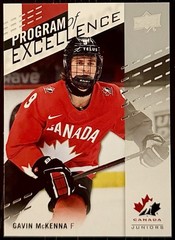 Gavin Mckenna Rookie 2025 Team Canada Juniors Program of Excellence #140 (RC)