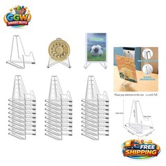 Acrylic Card Stands 30-Pack – Compact Display for Football, Baseball, Basketball