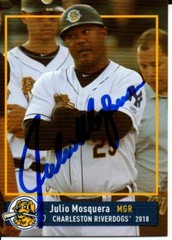 Julio Mosquera 2018 Charleston RiverDogs Autographed Signed Card
