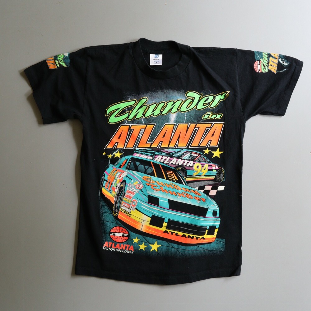 Vintage NASCAR Thunder Atlanta T-shirt 90s Racing Double Sided Small